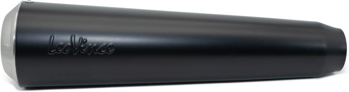 Endschalldämpfer LeoVince SLIP-ON CLASSIC RACER Black Edition, Edelstahl schwarz, mit Zulassung für