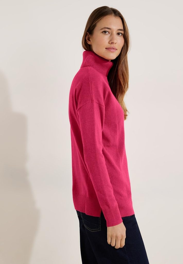 Cecil Damen Softer Rollkragenpullover XL Rosa, XL Rosa