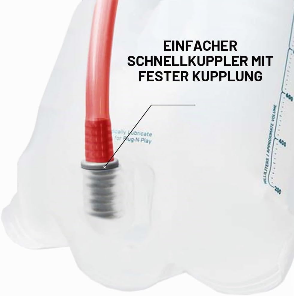 USWE Neck Brace Trinksystem SP2 Handsfree Schwarz Gr. 0.5L