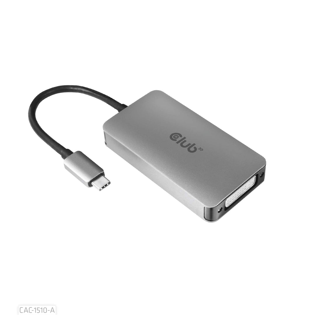 Club 3D 3D Gen1 Type-C auf Dual Link DVI-D HDCP Off Version Aktiver Adapter S/B für Apple Cinema Dis