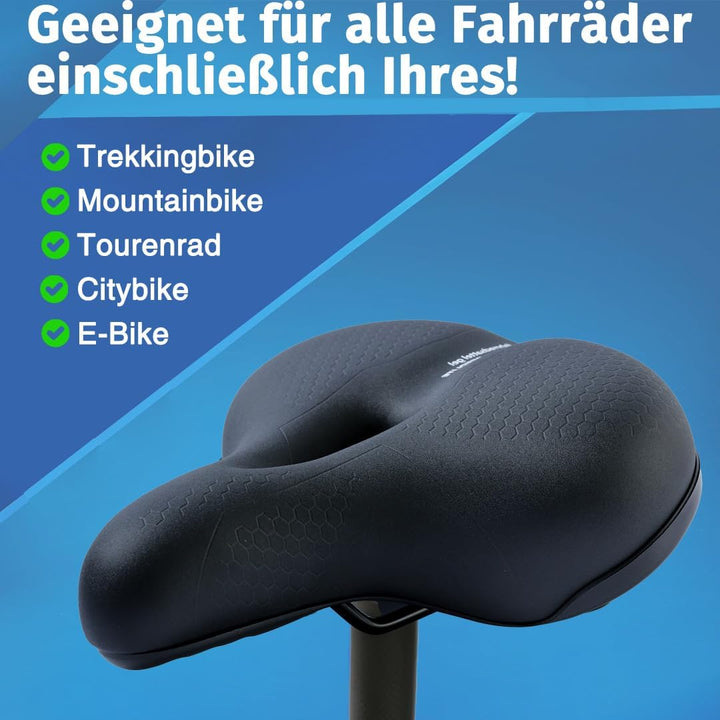 Deedlite Bike Sattel Premium Universal Sattel Pro 3.0 - Endlich Schmerzfrei Radfahren | Bequem Weich