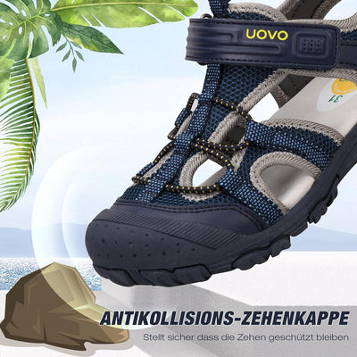 UOVO Jungen Sandalen Trekking Wandern Kinder Sandalen Outdoor Geschlossene Zehe Sandalen Sportliche