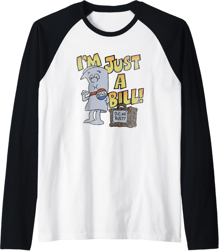 Schoolhouse Rock Ich bin Nur Eine Rechnung Raglan