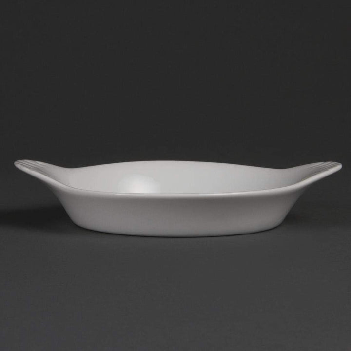 Olympia Whiteware Servierteller mit runden Ohren, 192 x 151 mm, Porzellan, 6 Stück 192X 151mm, 192X