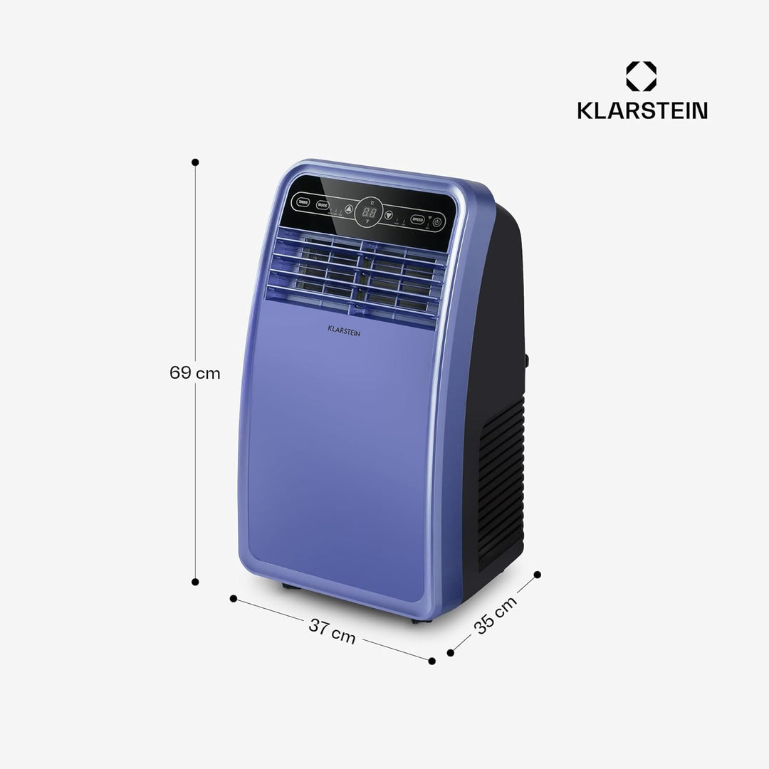 Klarstein Mobile Klimaanlage mit Abluftschlauch, 4-in-1 Klimagerät mit Ventilator, Luftentfeuchter &