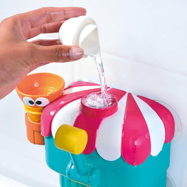 Toomies Deluxe Schaumeismaschine Badewannenspielzeug, Wandmontiertes Schaumbad Spielzeug für Kinder,