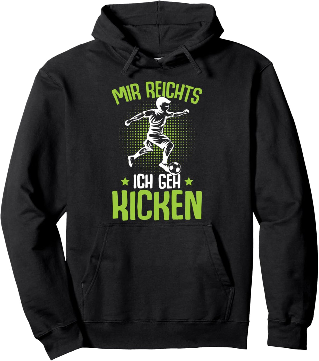 Mir reichts ich geh kicken Fussball Fussballer Kinder Jungen Pullover Hoodie