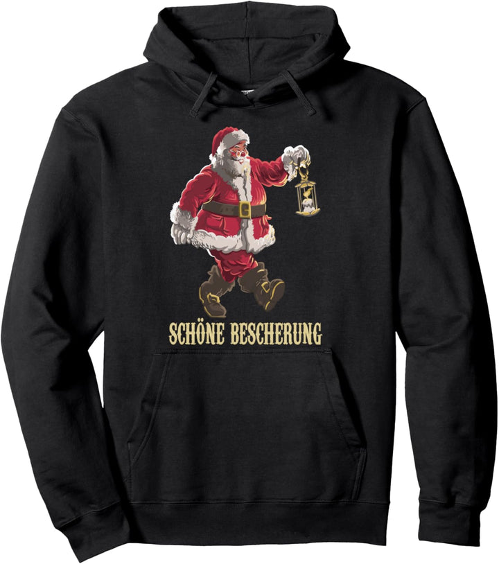 Frohe Weihnachten Schöne Bescherung, Weihnachtsmann Pullover Hoodie