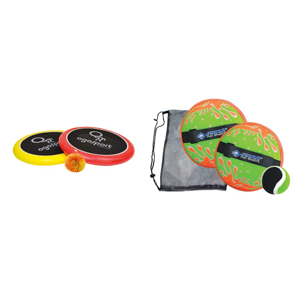 Schildkröt Funsports Softdisc Ogo Sport Set, Standardgrösse, rot, gelb, Durchmesser 29 cm, 970117 &
