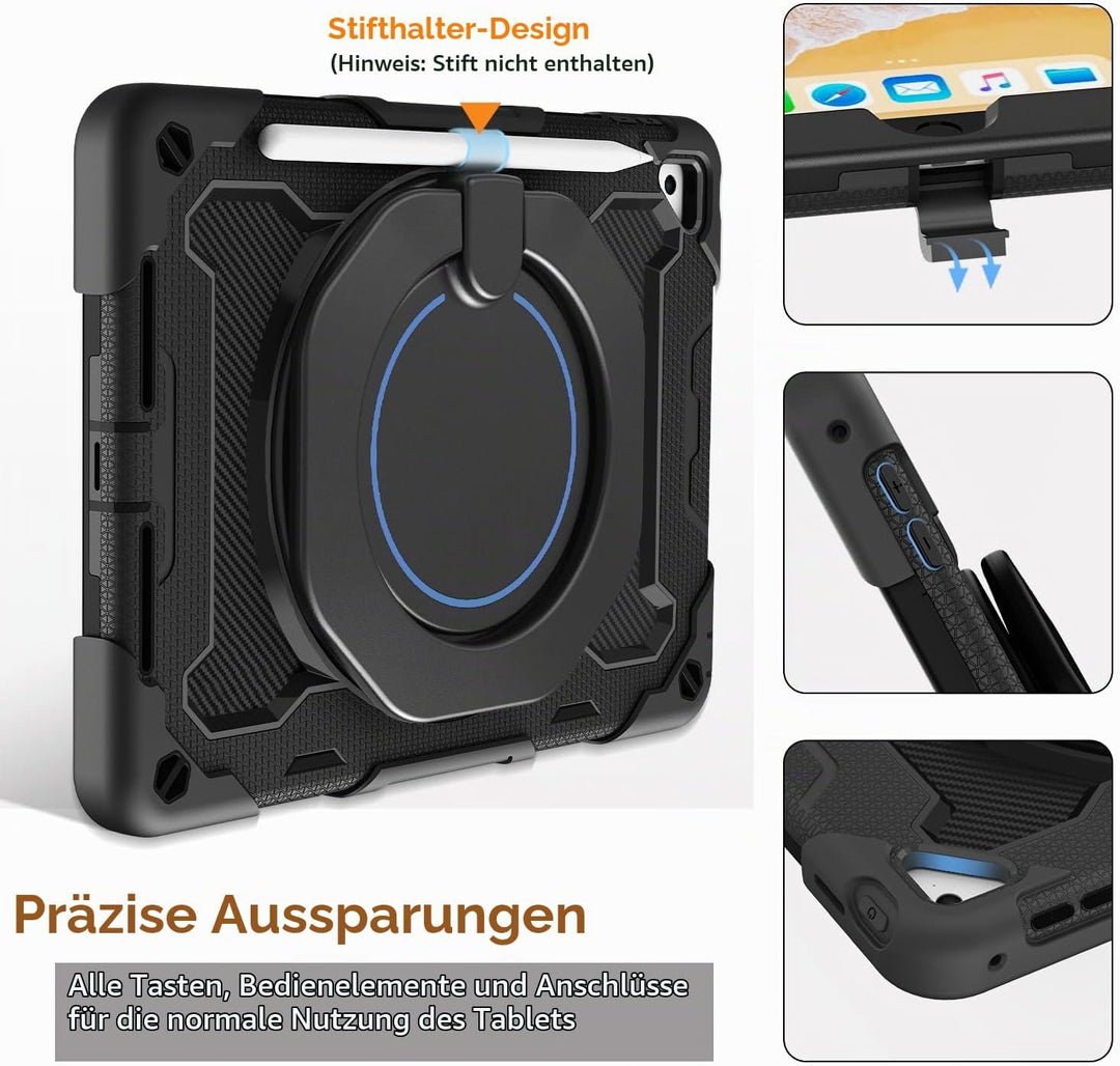 ROISKIN Hülle für iPad 6/5 Generation 9.7 Zoll: Robuste und Strapazierfähige Hülle für Air 2/ Pro 9.