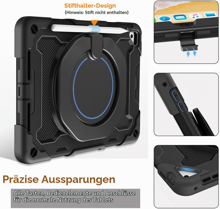 ROISKIN Hülle für iPad 6/5 Generation 9.7 Zoll: Robuste und Strapazierfähige Hülle für Air 2/ Pro 9.