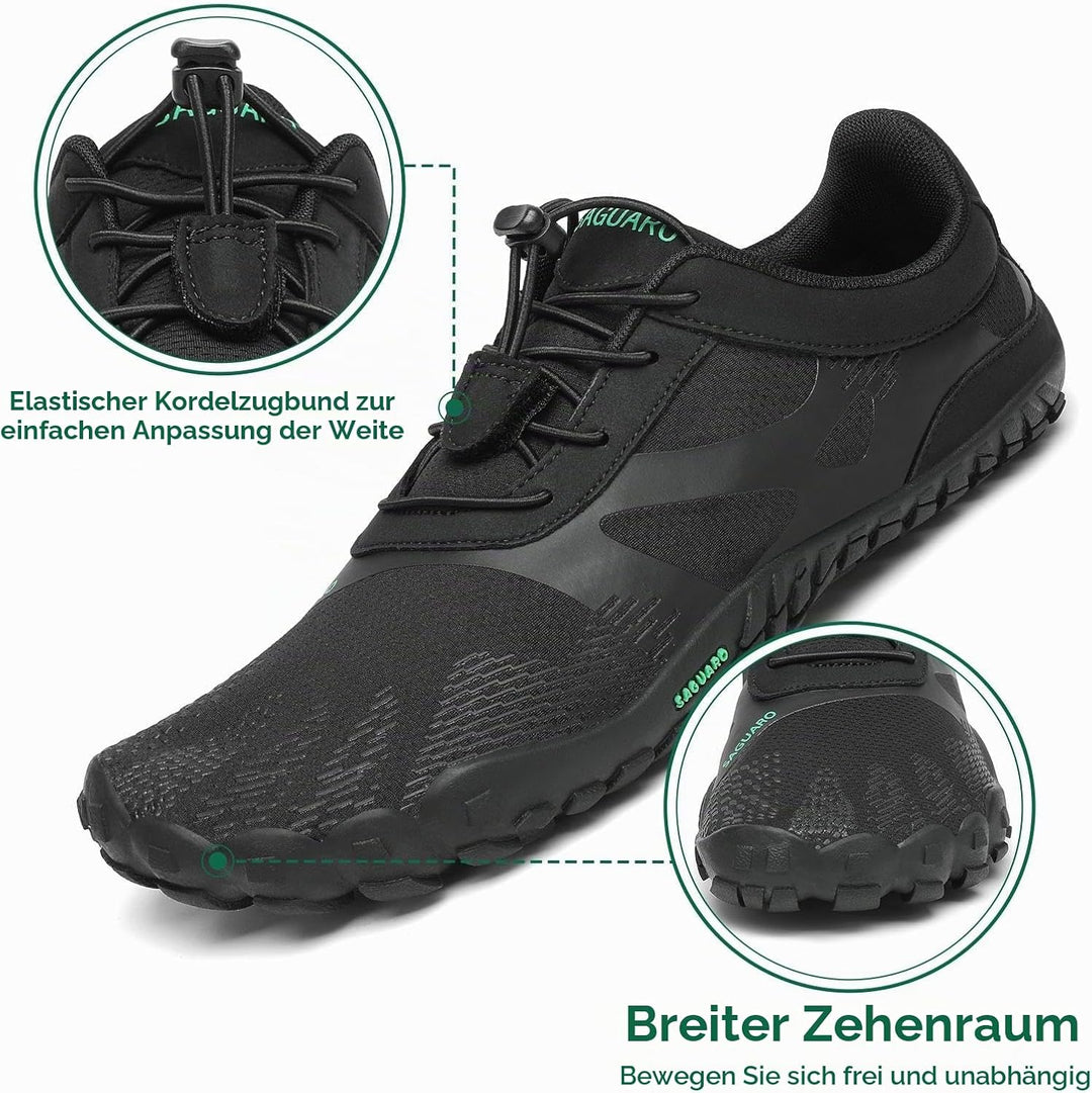 SAGUARO Herren Damen Barfussschuhe - Atmungsaktiv rutschfest Barfussschuhe - mit Breite Zehenbox und