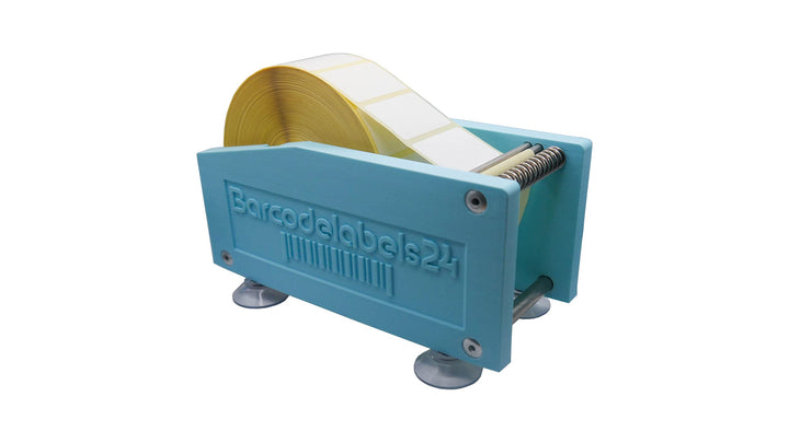 Etikettenspender manuell bis 60mm Rollenbreite, Kunststoff, Tisch Etikettenspender, Etikettenabrolle