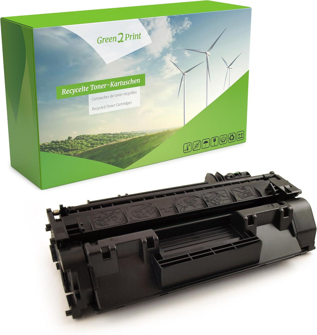 Green2Print Toner schwarz 6900 Seiten ersetzt HP CF280X, 80X passend für HP Laserjet Pro 400 M401D,