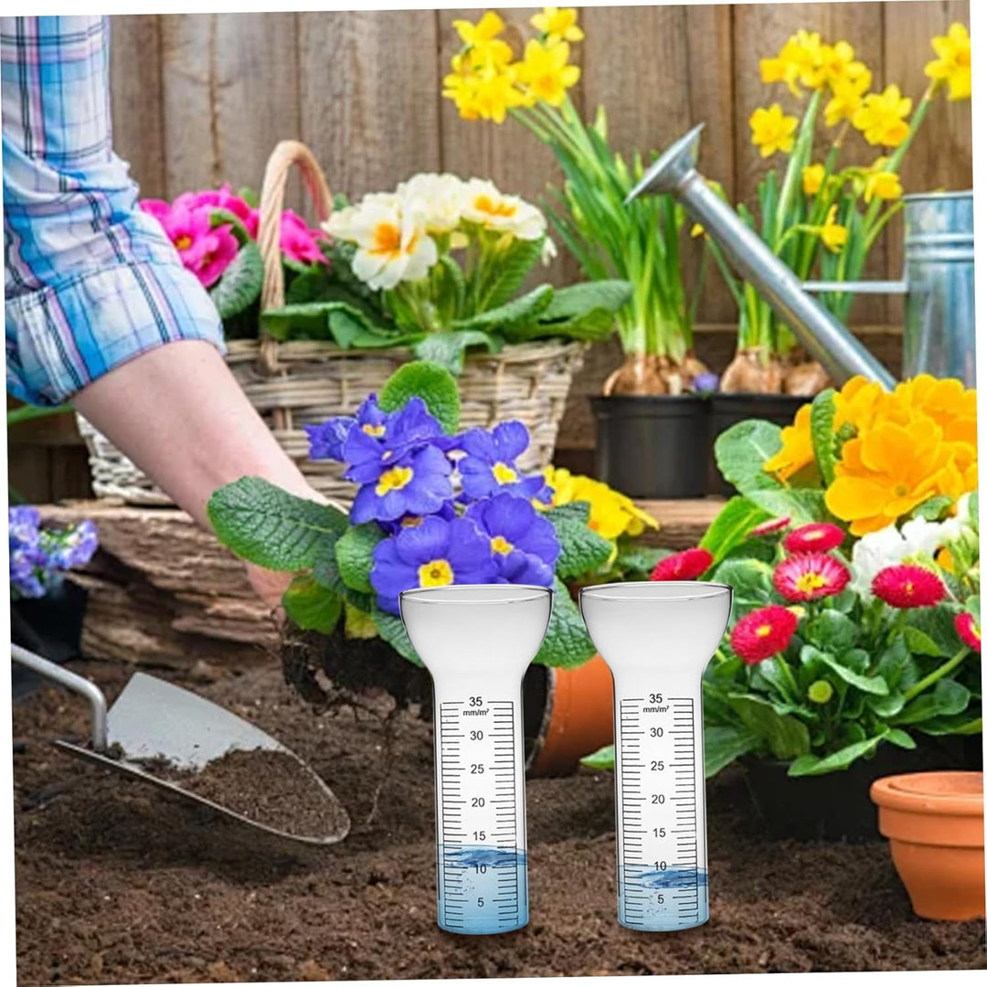 Regenmesser Frostsicher 2pcs Regenmesser Ersatzglas Freeze Proof Glas Regenmessrohr mit klaren Marki