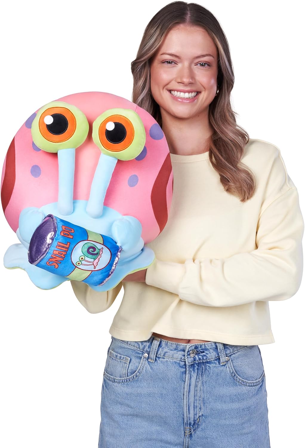 Snackles Figur Spongebob Schwammkopf, 35 cm grosses Plüschspielzeug (Gary The Snail) von ZURU, Plüsc