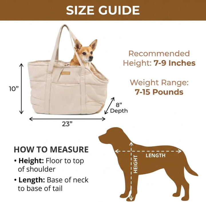 NoblePup Haustier-Tragetasche, gemütlich, Plüsch, sicherer Gurtclip, leichtes Tragetaschen-Design fü