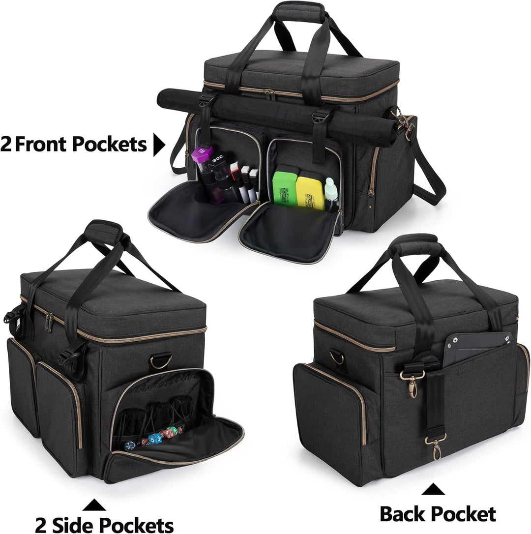 Trunab Tabletop RPG Adventurer's Bag Kompatibel mit Dungeons and Dragons, DND Gaming Travel Bag mit
