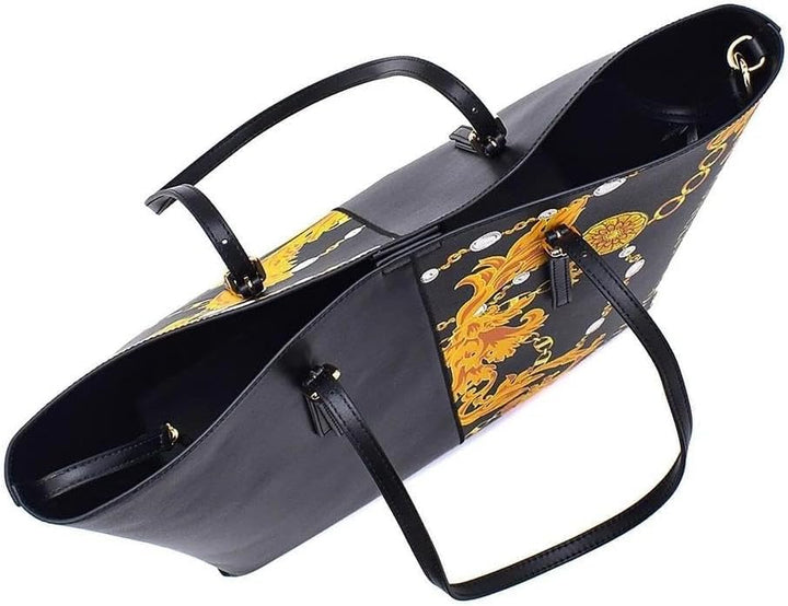 Versace Damen-Tasche 75VA4BP6 ZS820 G89, Schwarz/Gold, Einheitsgrösse