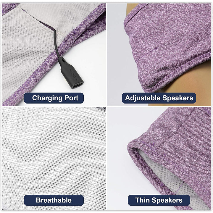 Schlafkopfhörer Sport Stirnband Kopfhörer mit Lautsprechern Perfekt für Training,Joggen,Yoga,Schlafl