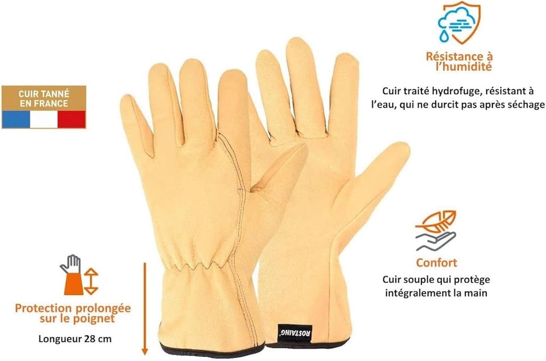 ROSTAING Unisex Tradition Paar Schutzhandschuhe (1er Pack) L beige, L beige