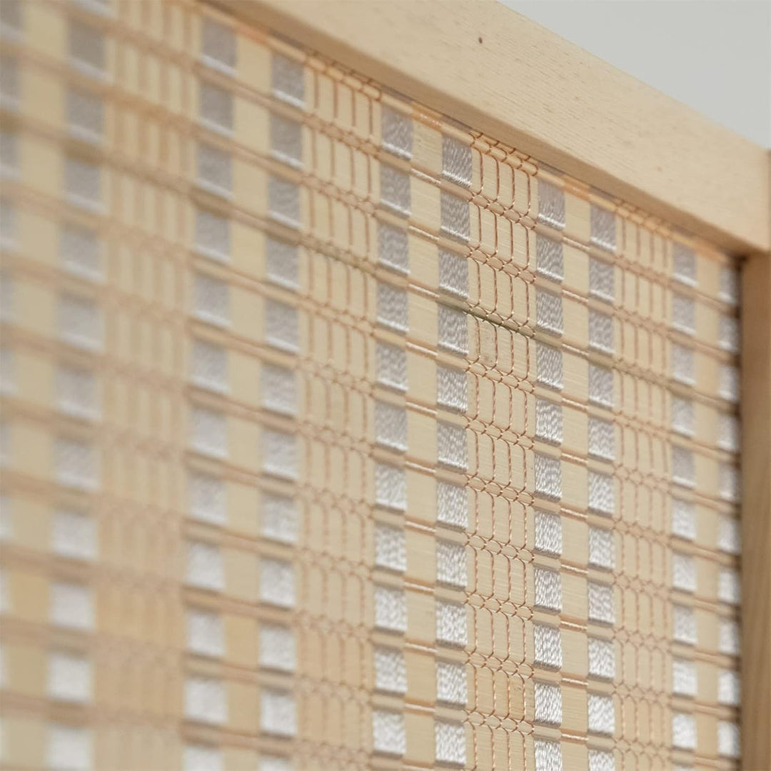 DESIGN DELIGHTS RAUMTEILER Bastia | 170x120 cm, Bambus, Holz, gewebter Faden | Paravent, Trennwand,