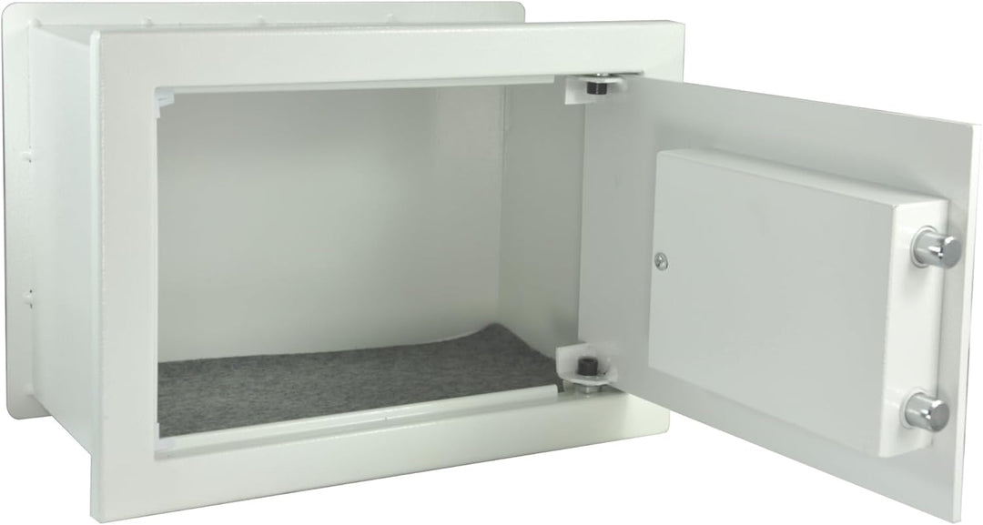Wandsafe Einmauertresor 360 x 210 x 195 mm 9 kg Schlüsseltresor mit Doppelbartschloss Graphitfarben