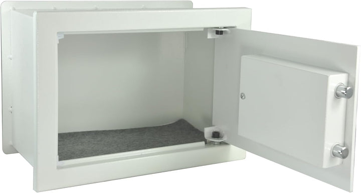 Wandsafe Einmauertresor 360 x 210 x 195 mm 9 kg Schlüsseltresor mit Doppelbartschloss Graphitfarben