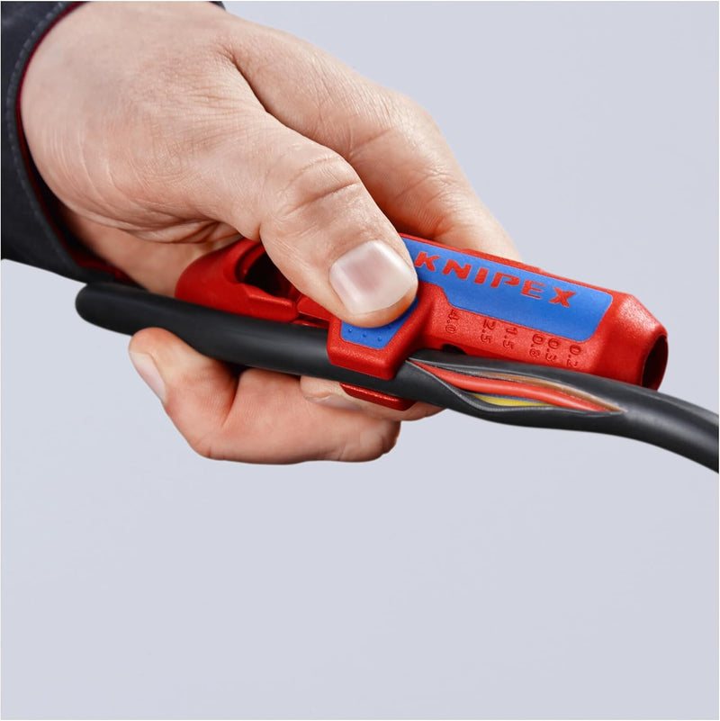 Knipex ErgoStrip® Universal-Abmantelungswerkzeug für Linkshänder 135 mm 16 95 02 SB Links-Händer, Li