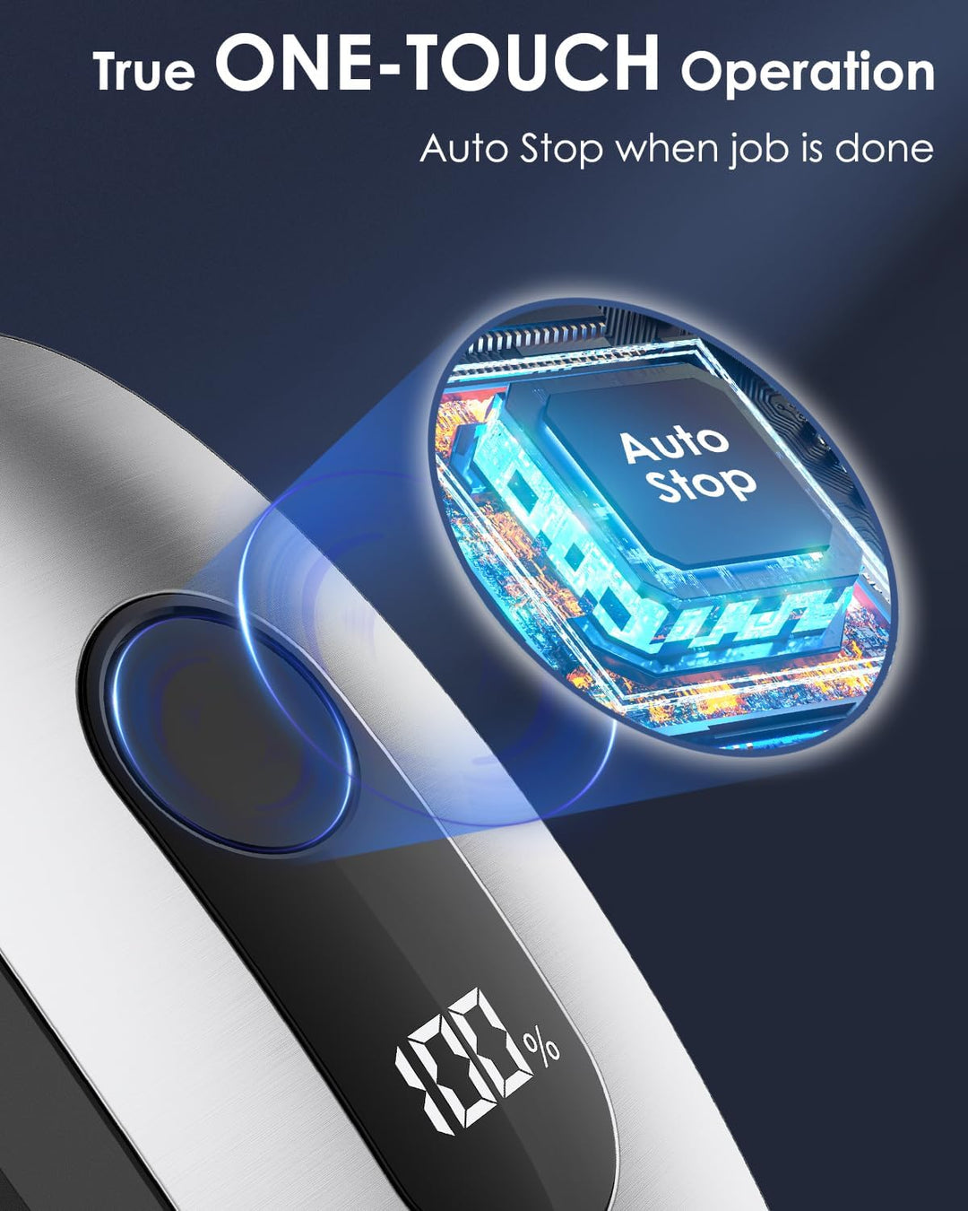 Canslab IRON Elektrischer Dosenöffner für Senioren-Wandmontierbar & platzsparend，Auto-Stopp & LED-An