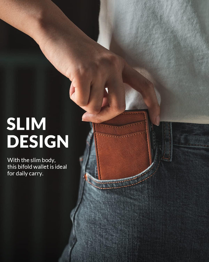 VULKIT Kreditkartenetui Leder Kartenetui RFID Blocking Automatische Pop Up Visitenkartenetui für Kar