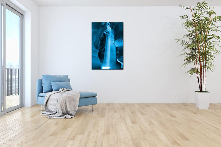 deyoli Höllen im Canyon von Arizona Format: 80x60 Effekt: Monocrome Blau als Leinwand, Motiv fertig