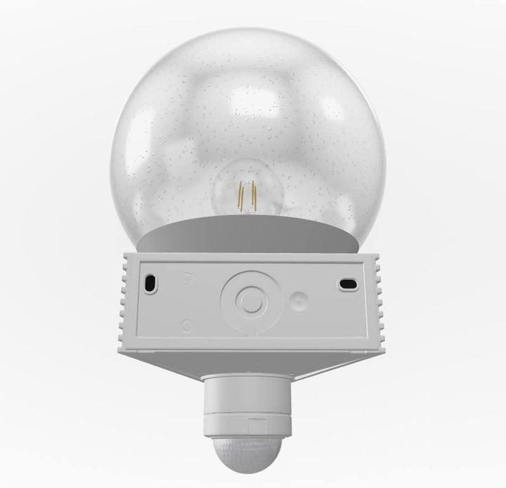 Steinel Aussenwandleuchte L 400 S Weiss, 240° Bewegungsmelder, Max. 12 m Reichweite, klassisch, mund