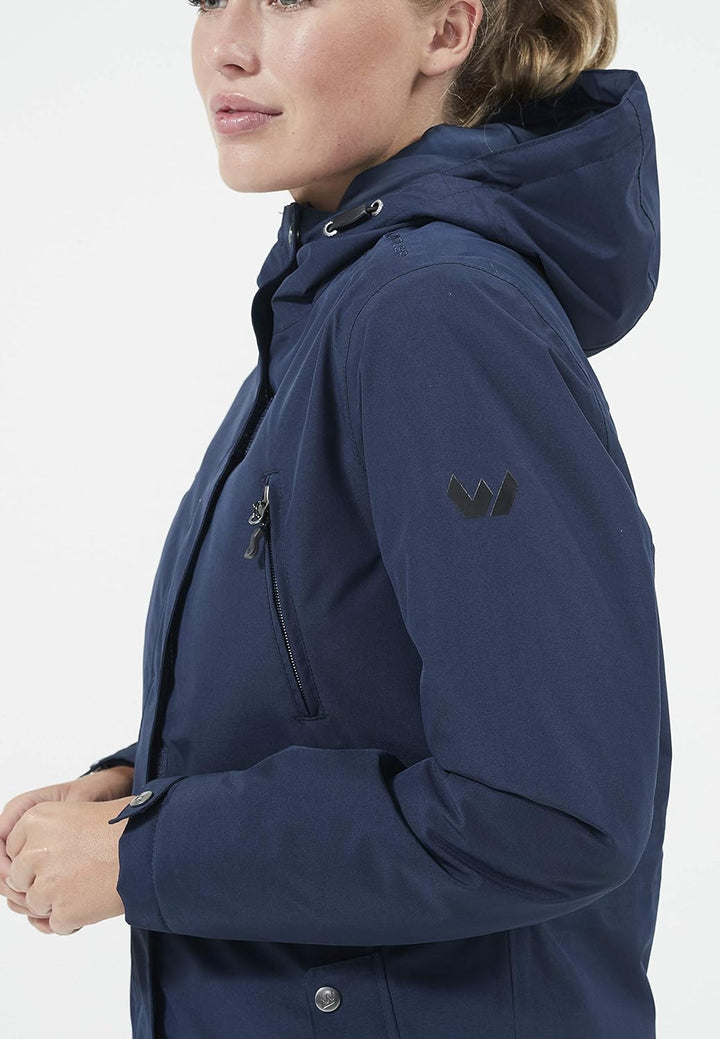 WHISTLER Damen Parka Basta W Long W-PRO 10000 40 2048 Navy Blazer, 40 2048 Navy Blazer