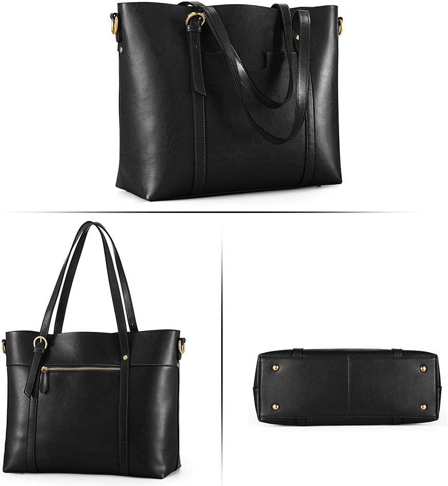 Kattee Leder-Satchel-Geldbörsen und Handtaschen für Damen, Top-Griff-Schulter-Geldbörsen-Tote-Hobo-T