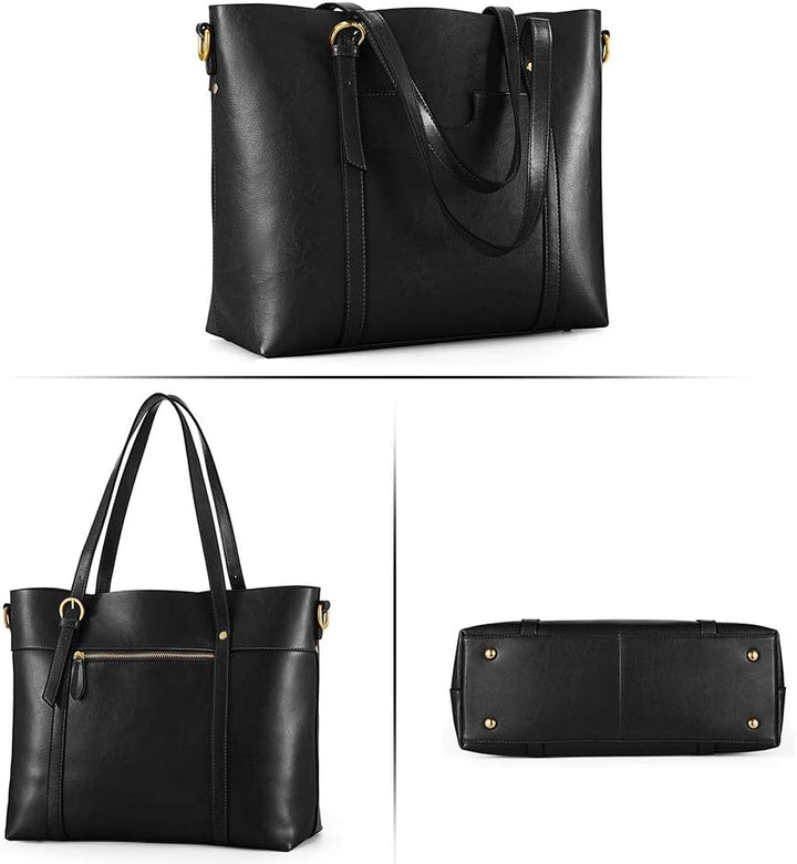 Kattee Leder-Satchel-Geldbörsen und Handtaschen für Damen, Top-Griff-Schulter-Geldbörsen-Tote-Hobo-T