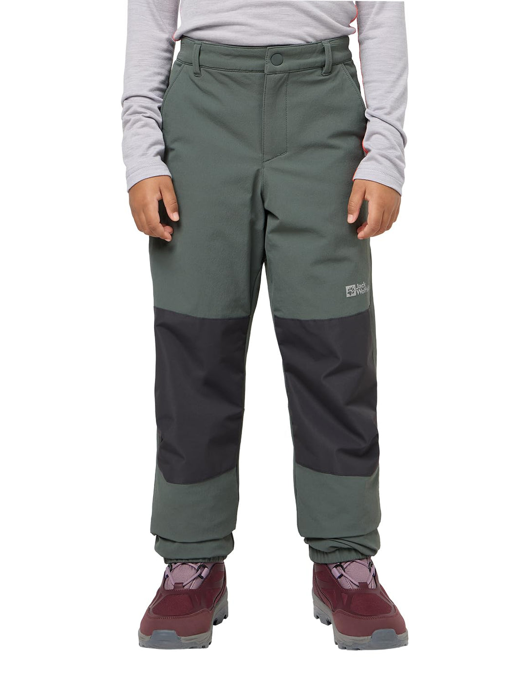 Jack Wolfskin Unisex Kinder Wanderhose Rascal Winter Pants K, 92 Slate Green