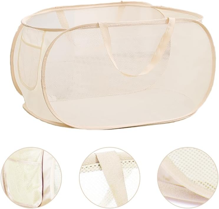 Pop Up Wäschekorb Faltbarer Wäschekorb 2 Stk(36 * 36 * 58 Cm) Wäschetonne Wäschekorb klappbar mit Gr