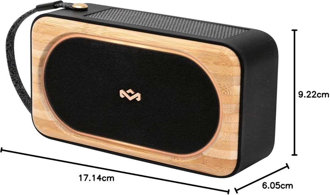 Marley House of Roots Solar Bluetooth Lautsprecher – Kleine tragbare Solar Lautsprecher Bluetooth Bo