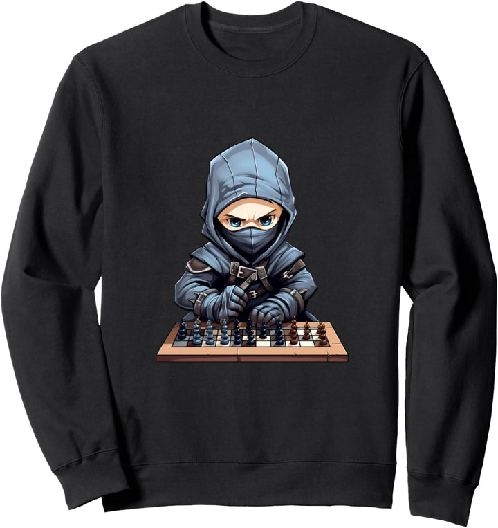 Schach Ninja Schachspieler Schach Brettspiel Kinder Jungen Sweatshirt