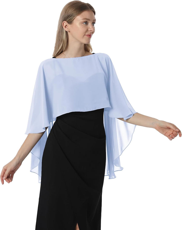Hotshawl Damen Pashmina-Schal Einheitsgrösse Hell, blau, Einheitsgr&#xF6;&#xDF;e Hell, blau