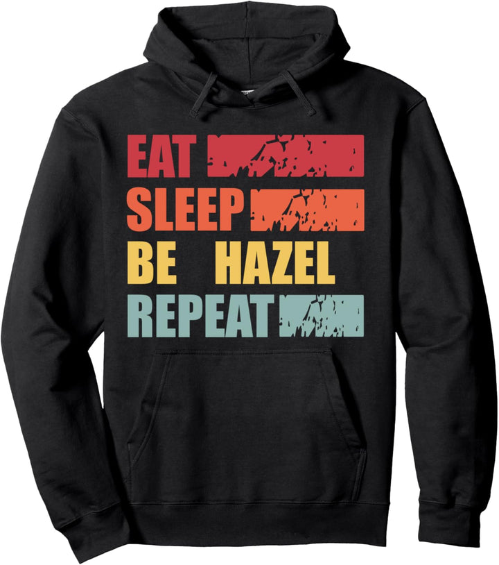 HAZEL Personalisiertes Namenshemd HAZEL Vorname Pullover Hoodie