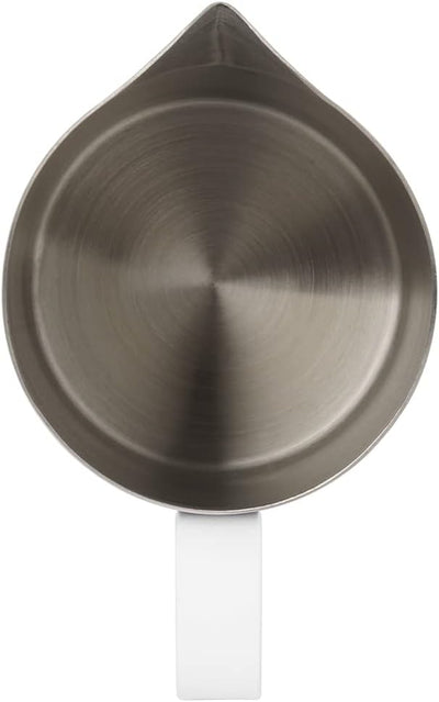 Dianoo Milchaufschäumkrug mit Griff, 600 ml Edelstahl-Dampfkrug, Espresso-Milchaufschäumer, Tasse fü