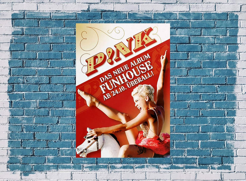 Pink - Funhouse Album, 2009 » Konzertplakat/Premium Poster | Live Konzert Veranstaltung | DIN A1 «