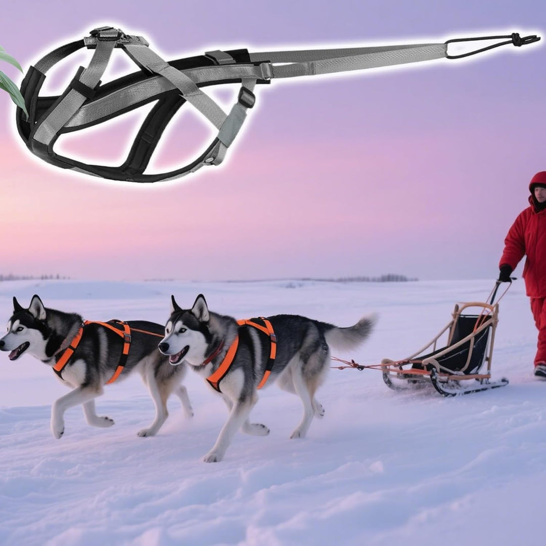 Zuggeschirr für Hunde | Reflektierendes Laufgeschirr für Hunde – Verstellbarer Gurt für Übung, Sport