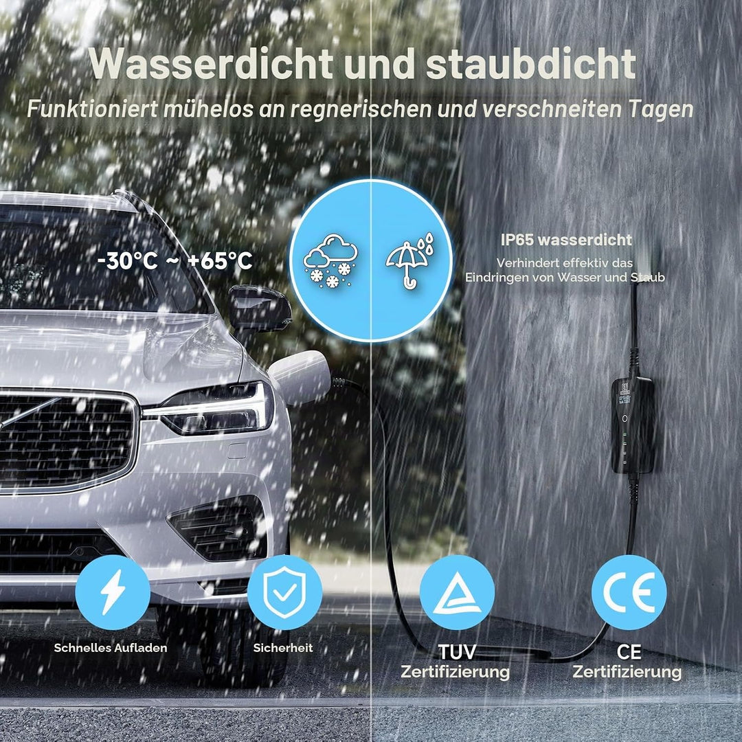 AFYEEV 3.6kw Ladekabel Typ 1, 6M Typ 1 Ladekabel, Ladekabel Elektroauto Typ 1 mit Schuko Stecker Ein