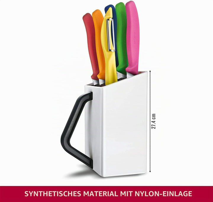 SwissClassic Utility block, weiss, 6-tlg., farblich assortiert