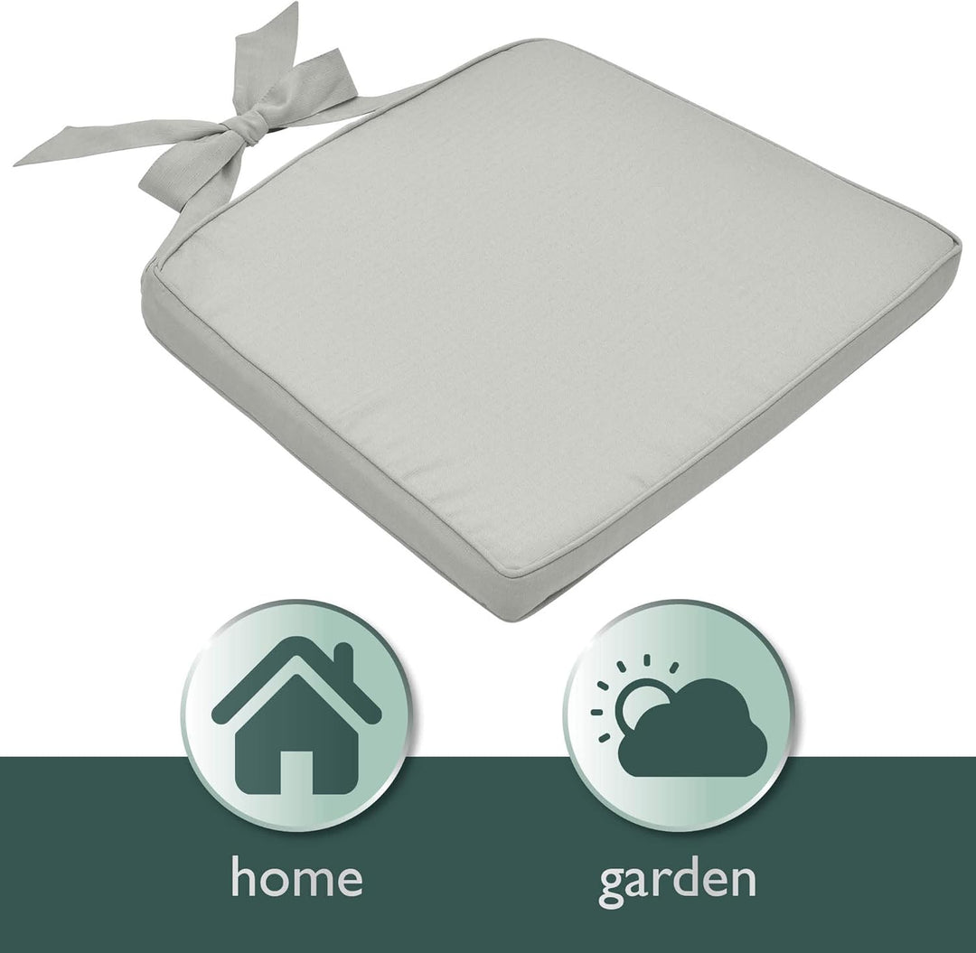 Beautissu Pia 4er Set Stuhlkissen 40x45 cm - Sitzkissen Outdoor Gartenstuhlkissen, Garten Sitzpolste