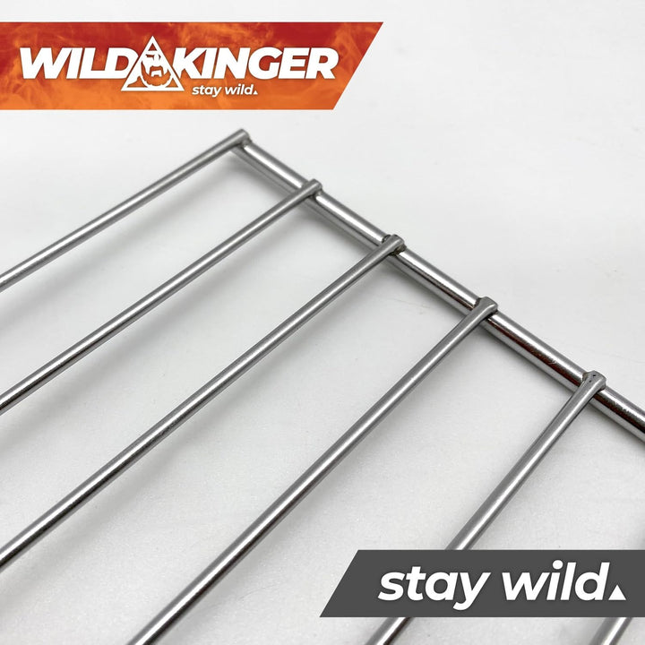 BitWa Robuster Grillrost aus Edelstahl 54x34cm - Rostfreies Grillgitter für Geniesser und Hobbyköche