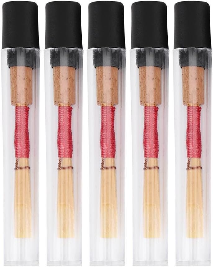 Vbestlife Oboe Reeds Medium, 5 Stück Gute Qualität Oboe Reeds Reed Mittelstarke Instrument Zubehör